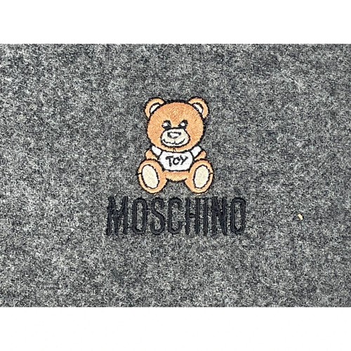 NUEVO CON ETIQUETAS BUFANDA DE LANA COLECCIONABLE MOSCHINO ITALIA - Imagen 3 de 5