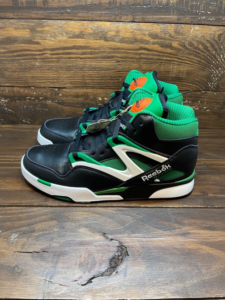 Reebok Classics Basketball Pump Omni Zone II Black Green Celtics