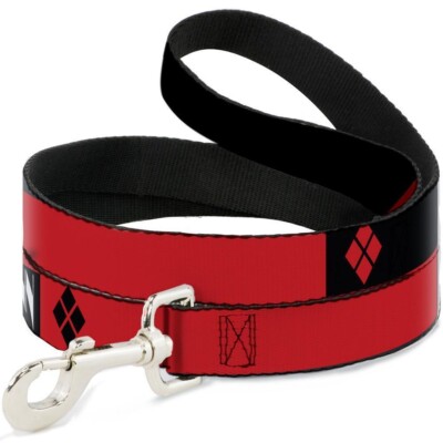 Buckle Down Harley Quinn Wide Dog Leash 1.5'' x 4' DC Comics Large Lead