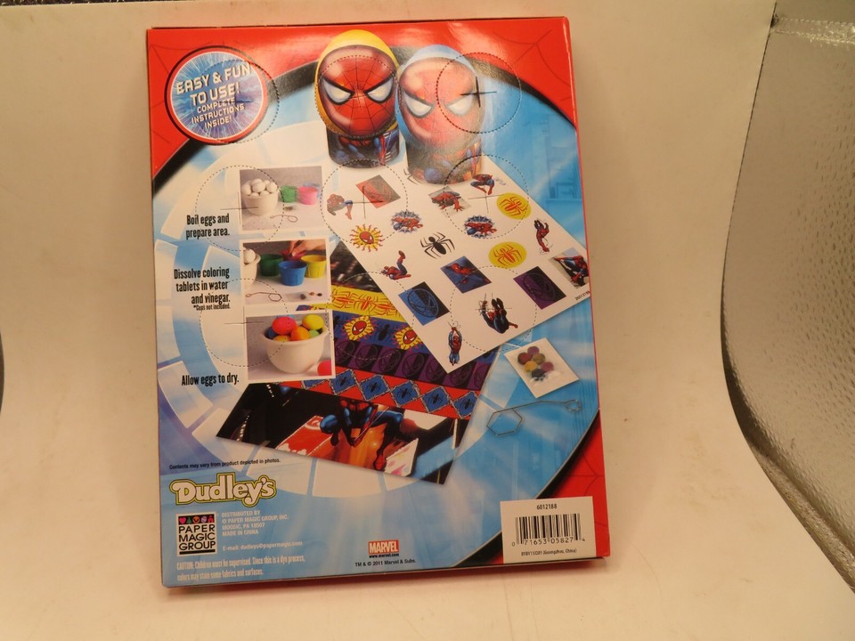 SpiderMan Easter Egg Decorating Kit NEW MARVEL SPIDERSENSE SPIDER