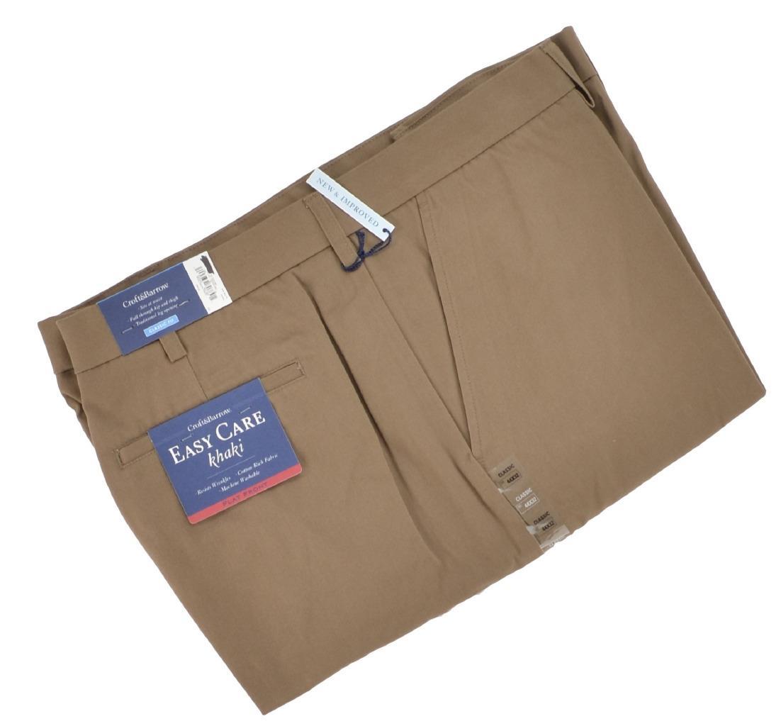 Croft & Barrow Men's Pants Classic Fit Flat Front Easy Care Wrinkle  Resistant | eBay