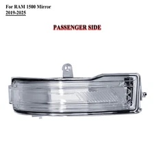 Passenger Right Side Door Mirror Turn Signal Light for 2019 to 2025 RAM 1500