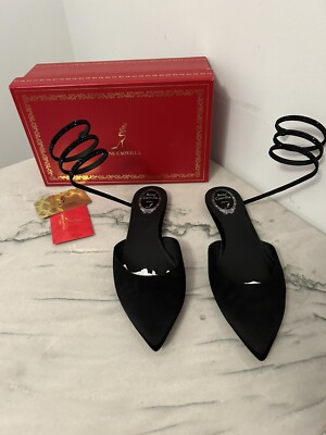 rene caovilla Size 41 Black Flat Cleo Ballet | eBay