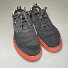 PF Flyers Grey Suede & Orange Low Tops Lace Up Sneakers Size 10 Men’s