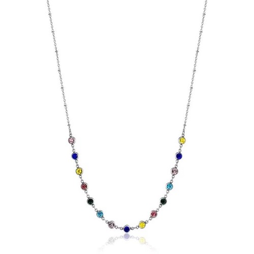 Morellato PASSIONI Collana Donna In Acciaio Con Cristalli - Lunghezza 38+7 Cm, Chiusura A Moschettone, Gioiello Italiano, Regalo Elegante - 2