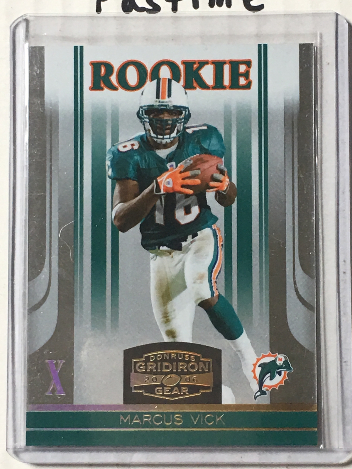 2006 Donruss Gridiron Gear X Marcus Vick #174 /100 Miami Dolphins