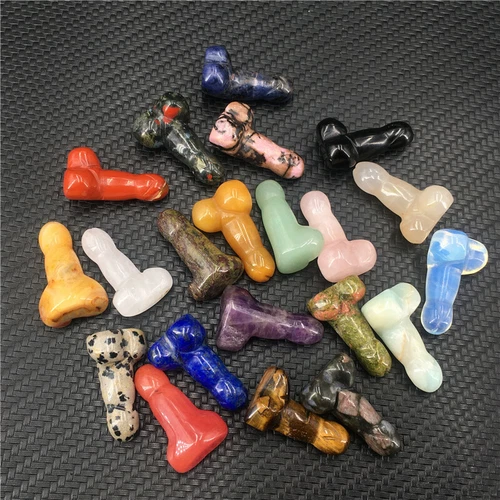 Wholesale Natural mix mini Penis Carved quartz Crystal Massager Wand Healing - Picture 278 of 296