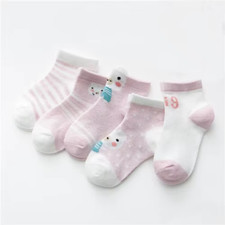 5Pairs/Lot 0-24M Infant Baby Socks Baby Socks for Boys Girls Cotton Mesh Newborn