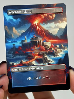 Volcanic Island Proxy Card with Custom designed art | eBay