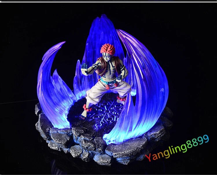 Demon Slayer Akaza Komaji Figure Resin Statue W/ LED light Platform Model Decor - Image 3 of 4