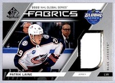 2023-24 SP Game Used Global Series Fabrics Patrik Laine Jersey #GS-21 Columbus