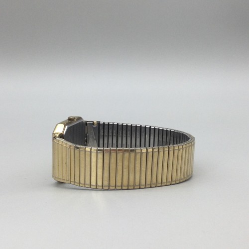 Pulsar Watch Unisex V322-5130 27mm Gold Tone Date Stretch Band New Battery - Picture 11 of 16