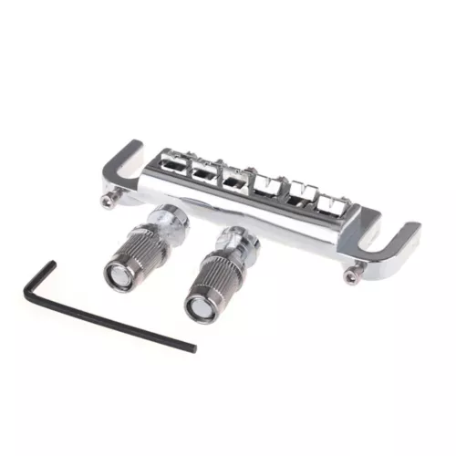 Zinc Alloy Adjust Wrap Around Electric Guitar Bridge Stop Tailpiece Accessory