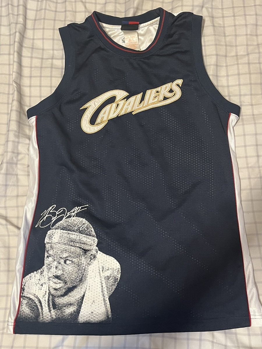 lebron james jersey dress Majestic Picture Face Cavaliers Sz Men Small S LBJ Stitched shift dress
