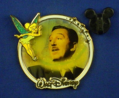 Tinker Bell's Pixie Dust & Walt Disney PinonPin 2006 On Card Pin # 47163