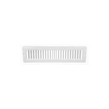 Hart & Cooley 420102 17127 Stamped Toe Space Air Grille 2" x 10" BRIGHT WHITE