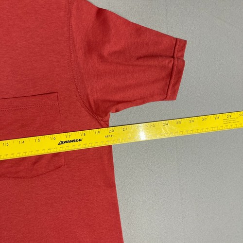 Vintage 90s Gitano Womens Small Short Sleeve Pocket T-Shirt Red Salmon Casual - Picture 8 of 10