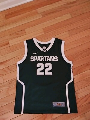 Michigan State Spartans NCAA Nike Elite Team Youth Basketball Jersey NWOT Size L