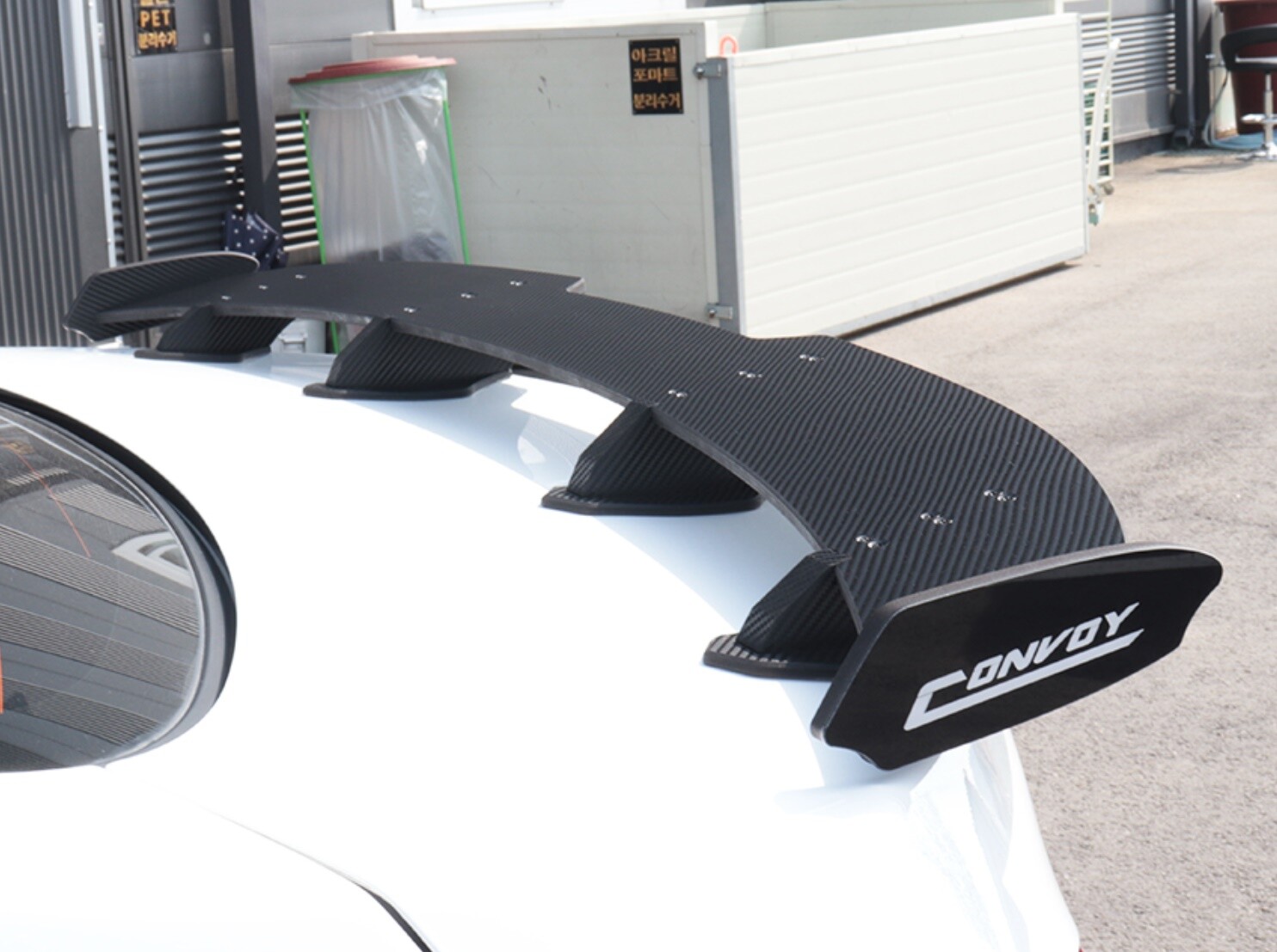 Rear Trunk GT Wing Spoiler (Black Carbon Type) For 2011~2013 Hyundai Elantra