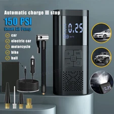 Portable Digital Car Air Compressor 150PSI Electric Auto Pump Tire Inflator 12V