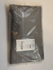 RYB Home 26W x 69L Blackout DOOR Gray Window Panel Curtain Shade Thermal Tie Up