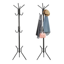 181CM Floor Standing Coat Rack for Hat Jacket Umbrella Home Office Organizer