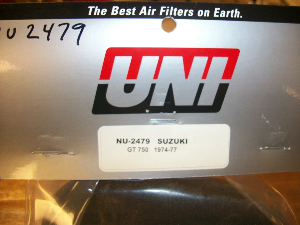 Suzuki GT750 Le Mans Air Filter UNI NU-2479 GT 750 1974 1975 1976 1977 - Image 4 of 4