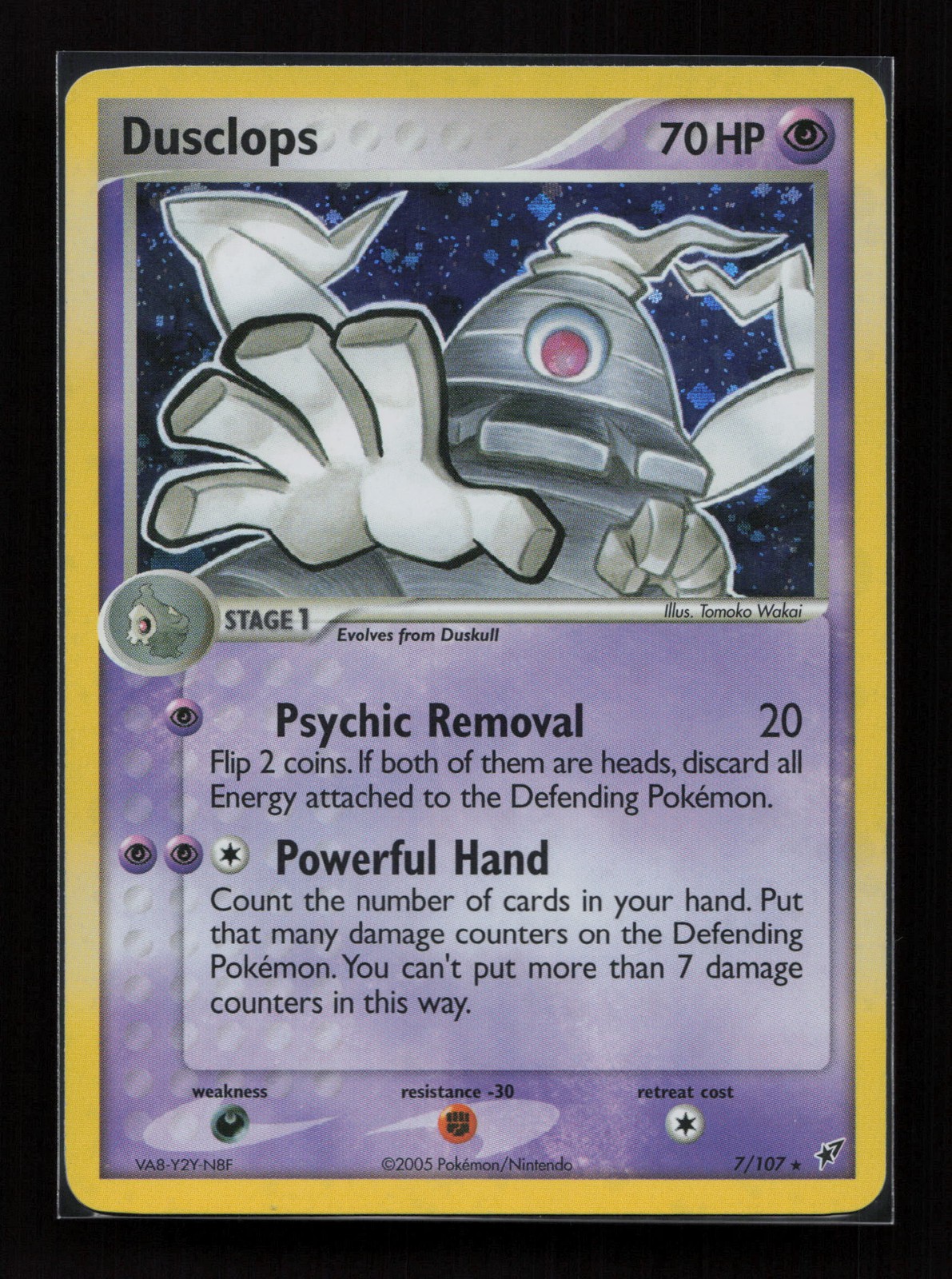 Dusclops Holo Rare Deoxys 7/107 NM+