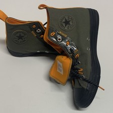 Converse man s size 7 Chuck Taylor All Star High Top Green/Orange Canvas Men's