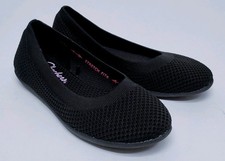 Skechers Cleo Sport Women's Sz 6 M Stretch Fit Slip On Flats Shoes 158198