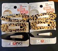 2-Scunci-Salon Clips  3 pcs  X2 6 CLIPS IN TOTAL SUPER CUTE, GREAT HOLD 