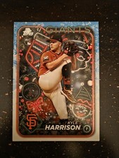 2024 Topps Holiday Kyle Harrison Base #H175 San Francisco Giants (RC) (31)