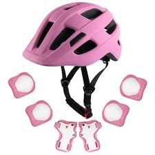 Kids Bike Helmet with Protective Gear Set, Safety Knee Elbow Pads Wrist Guard...