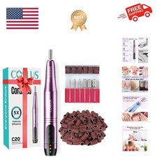 C20 Cordless Nail Drill Electric File: Professional for Acrylic Gel Dip Powde...