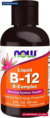 NOW Supplements, Vitamin B-12 Complex Liquid, Energy Production*, 2 oz