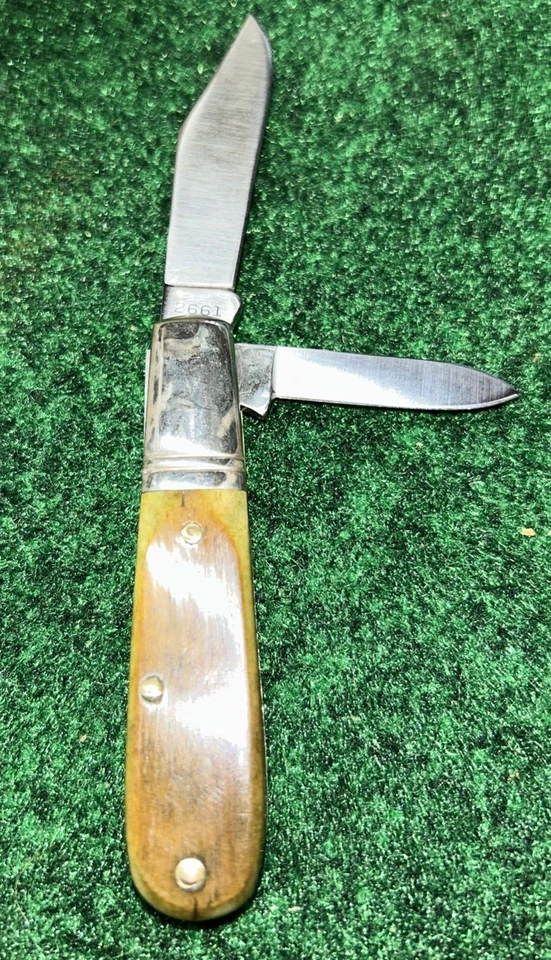 Faca Heritage Schrade + EUA 2661 Everlasting Sharp Green Bone Barlow 1983 nova na caixa - Imagem 3 de 4