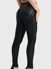 Freddy WR.UP donna WRUP moda vita alta lunghezza intera velluto pelle XS NUOVO CON ETICHETTE