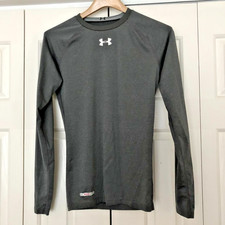 Under Armour compression t shirt gray M heat gear polyester 84 elastane 16 