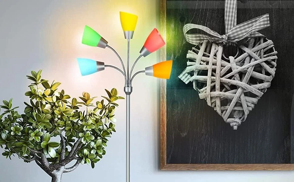 Paquete de 5 pantallas de lámpara de plástico de 5,7 pulgadas de alto 4,1 pulgadas de diámetro de repuesto para LED Foto 4 de 4