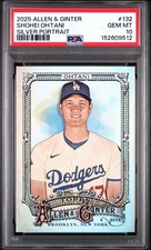 2025 Topps Allen & Ginter Shohei Ohtani Silver Portrait PSA 10