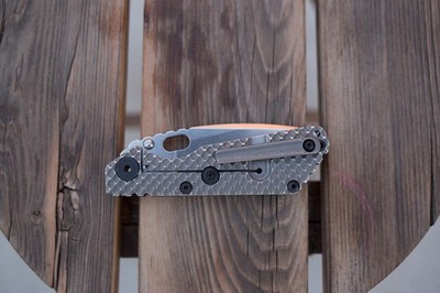 Mick Strider Knives SnG Dagger Grind Stonewashed/Black G10 DGG w/ NGMco Clip