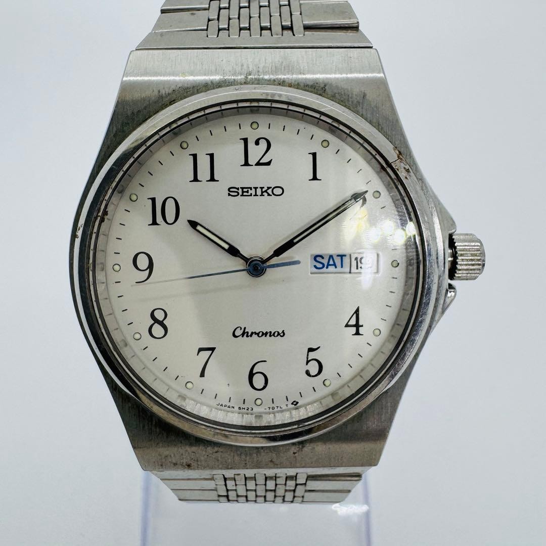 SEIKO 5H23 7D20 Day Date Chronos Wristwatch - Gem