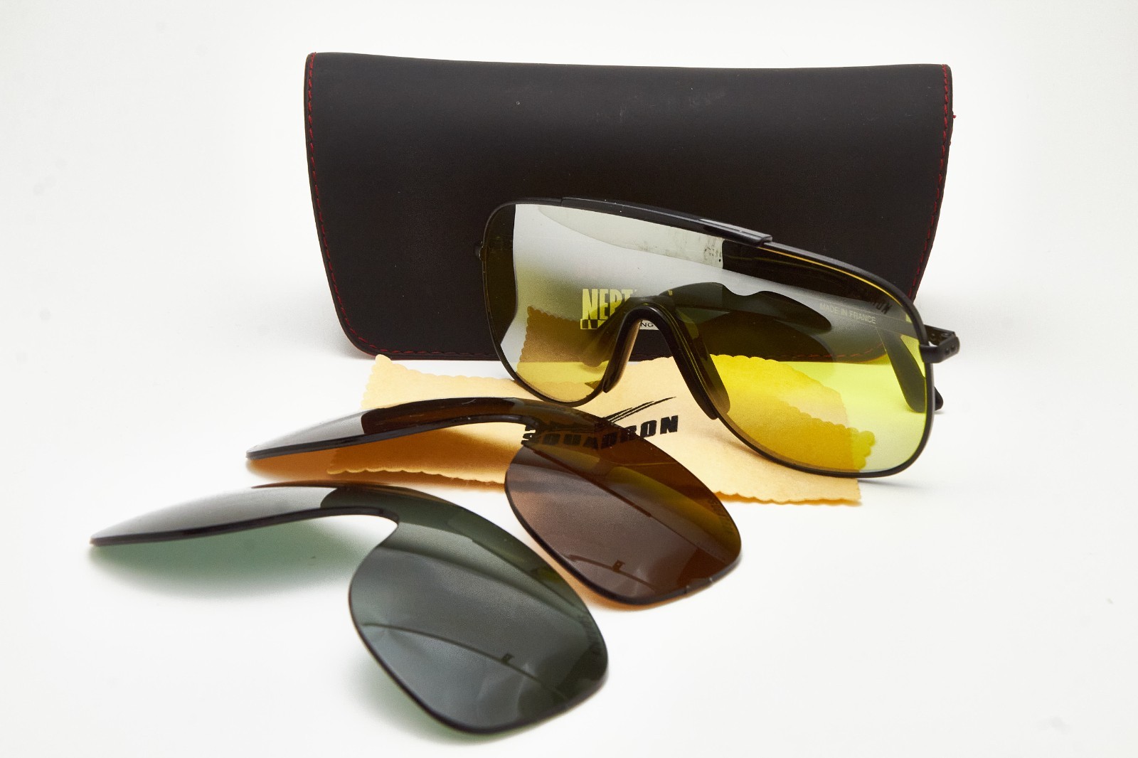 SQUADRON Mirror Mask Sci / Winter / Summer Oversized Shield Sunglasses 1980s