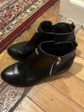 Nautica Girls Ankle Zipper Boot Size 4 Kids