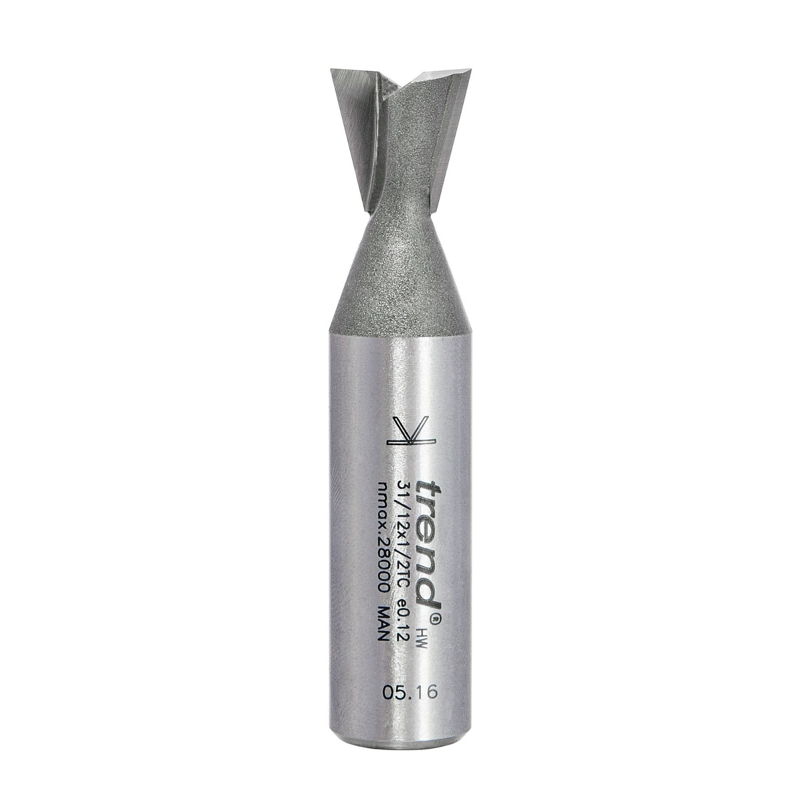 Trend - 31/12X1/2TC - Dovetail cutter 104 degrees x 12.7mm diameter