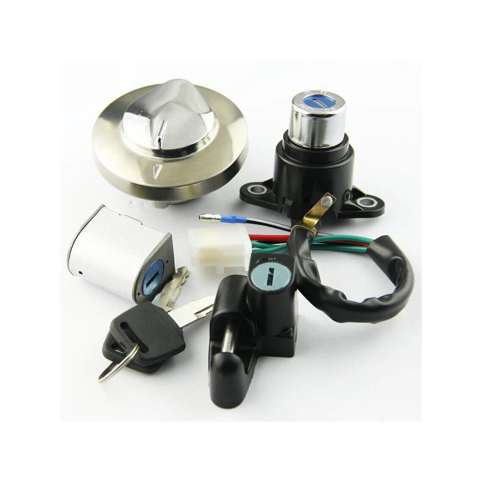 Juego de llaves de bloqueo de tapa de gas interruptor de encendido para Honda Shadow VLX 600 VT600 VT750 CMX250 Foto 4 de 4