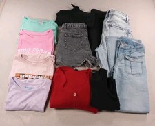Girls Size 14-16 Large Clothing Lot 11 Pieces Jeans Shirts Sweater Pants