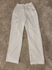 Mens USA Made ADIDAS White Polyester Elastic Waist Sweat Pant Jogging Pants Logo