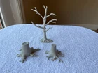 Marx Revolutionary War playset dead tree and stumps set