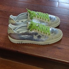 VIRGIL ABLOH OFF WHITE VULC 1.O LO SILVER, AUTHENTIC, MEN'S 43 10